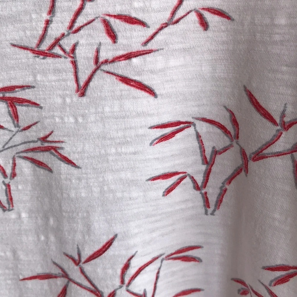 Alexander Julian Colours botanical print high-low tee, size L - Picture 3 of 6